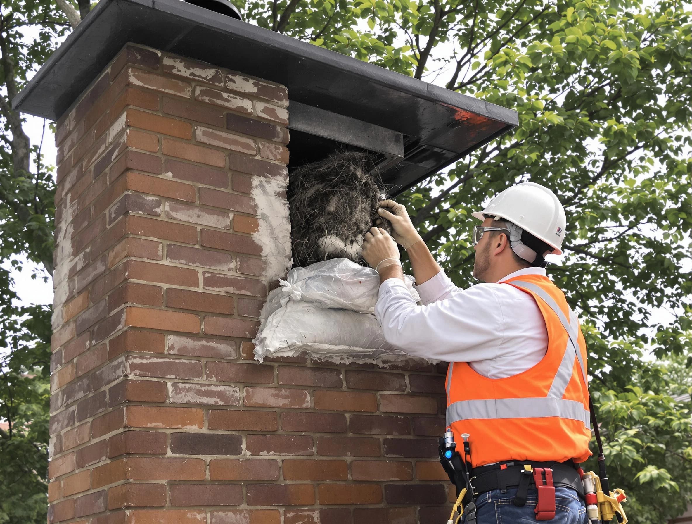 Humane removal of debris and animals by Kearny Chimney Sweep in Kearny, NJ