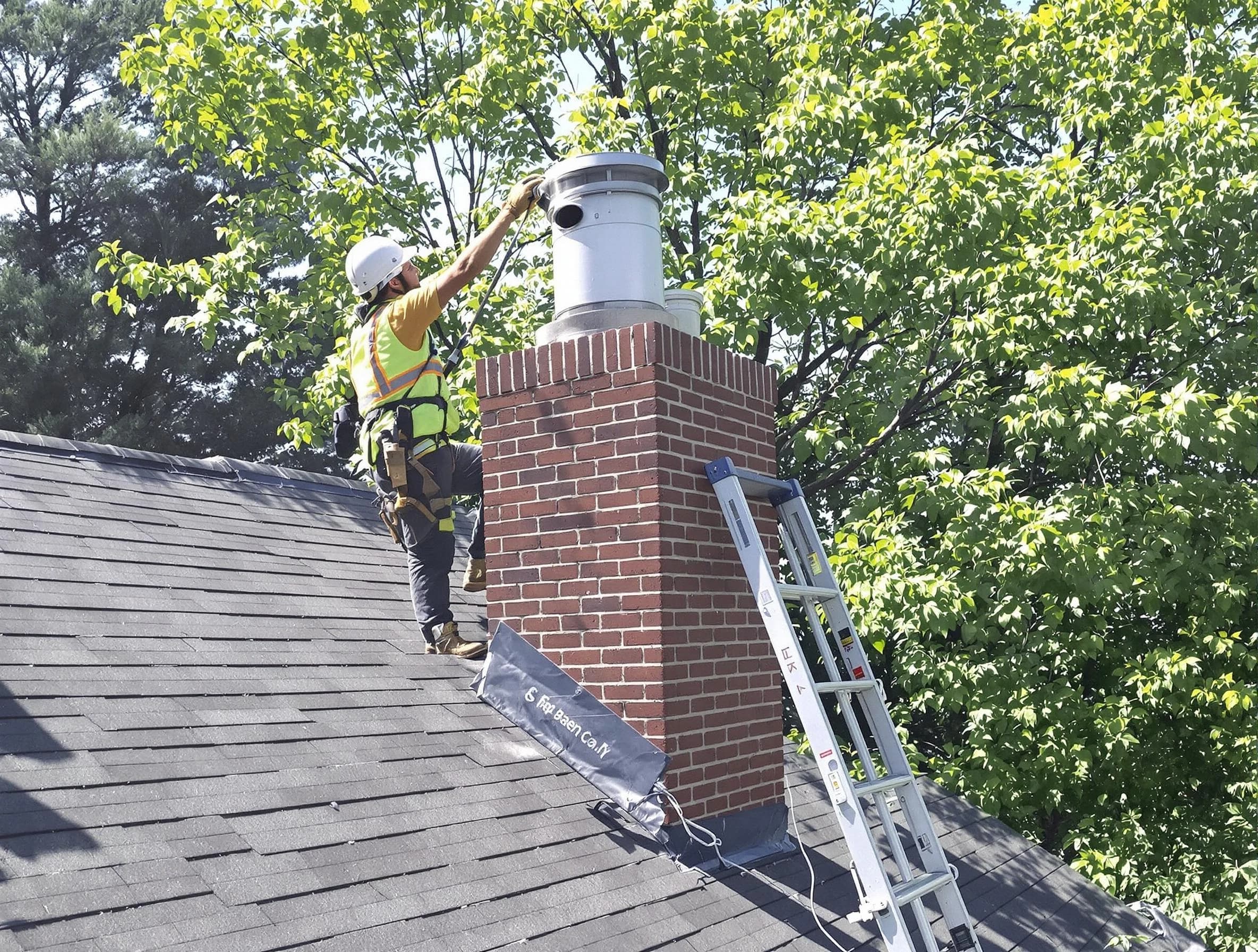 Chimney liner inspection by Kearny Chimney Sweep in Kearny, NJ
