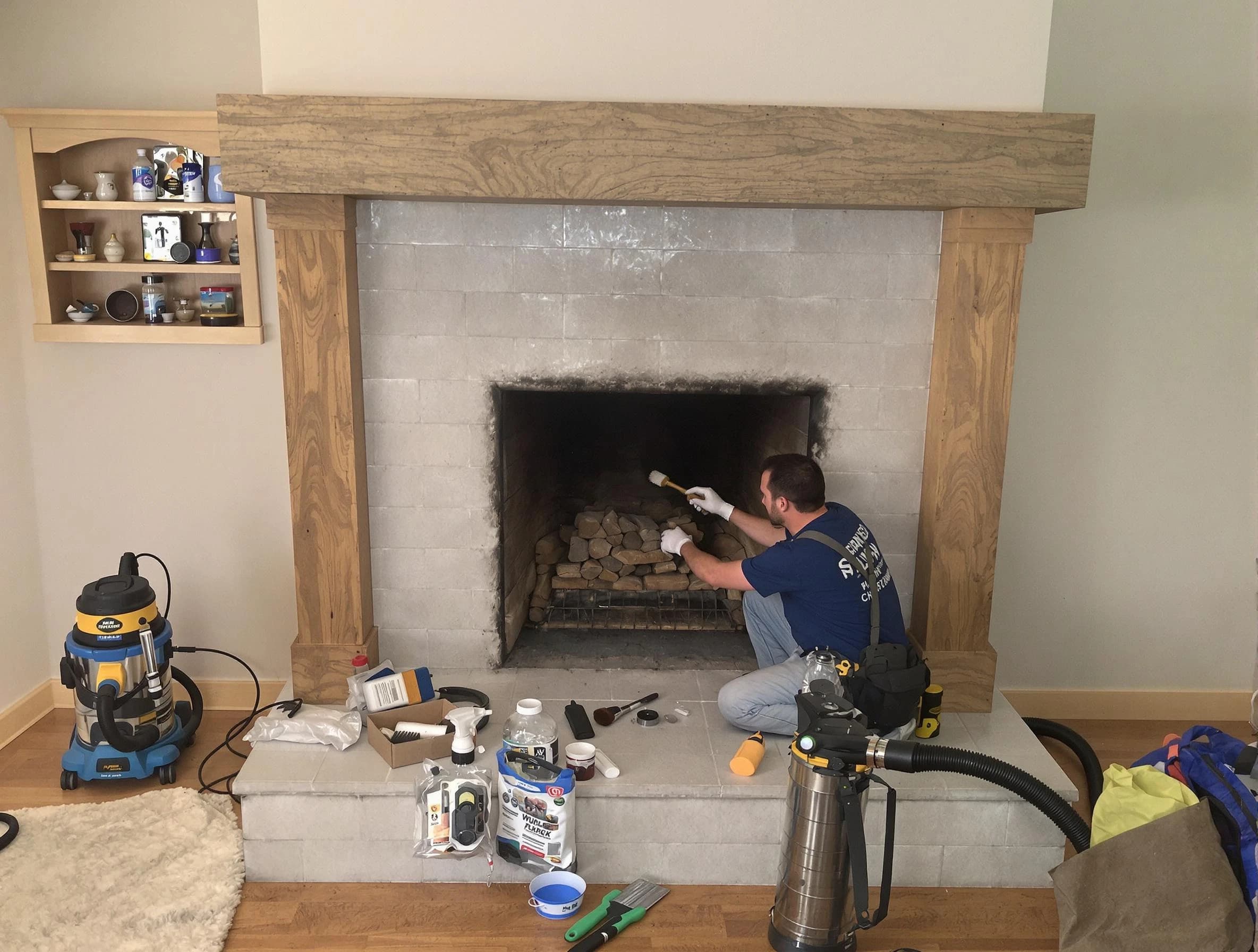 Detailed creosote removal process by Kearny Chimney Sweep in Kearny, NJ