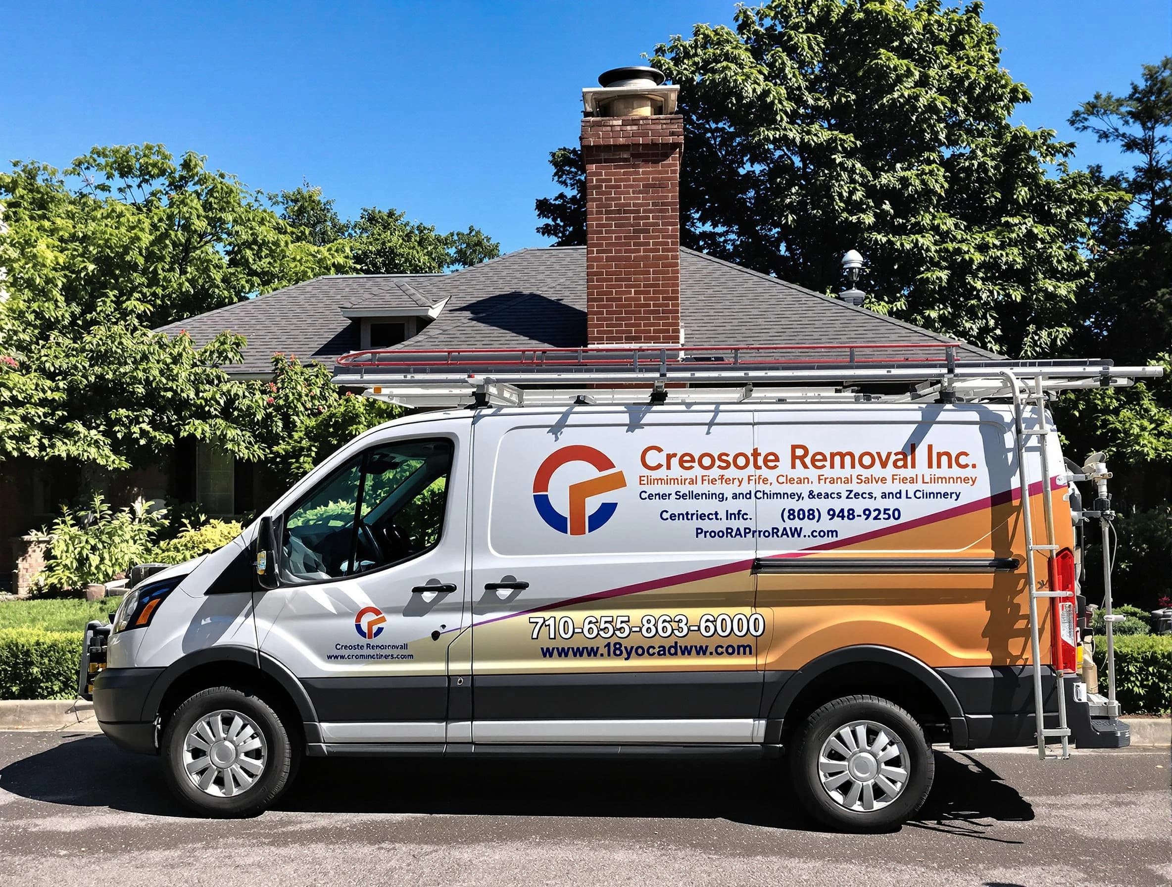 Kearny Chimney Sweep technician removing creosote safely in Kearny, NJ