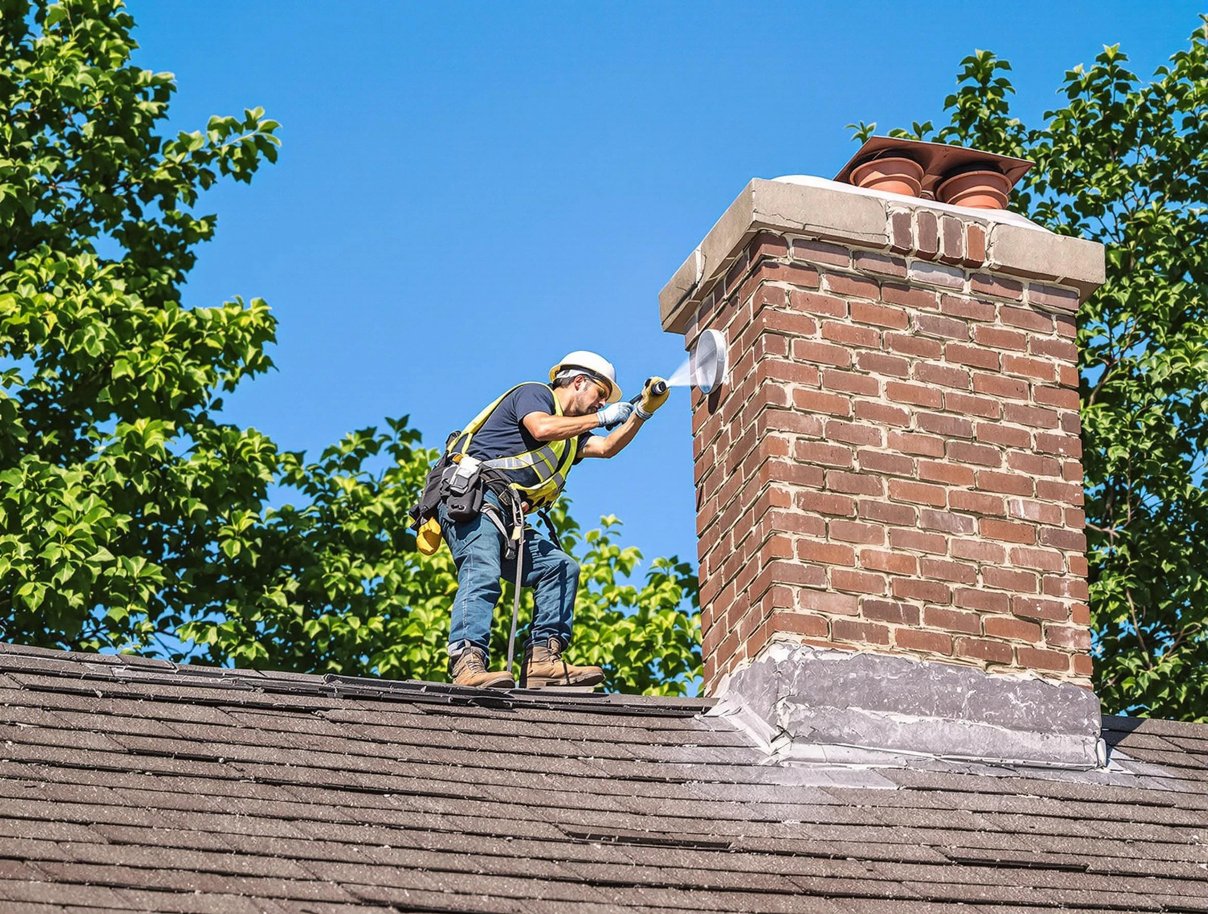 Kearny Chimney Sweep performing an inspection with advanced tools in Kearny, NJ