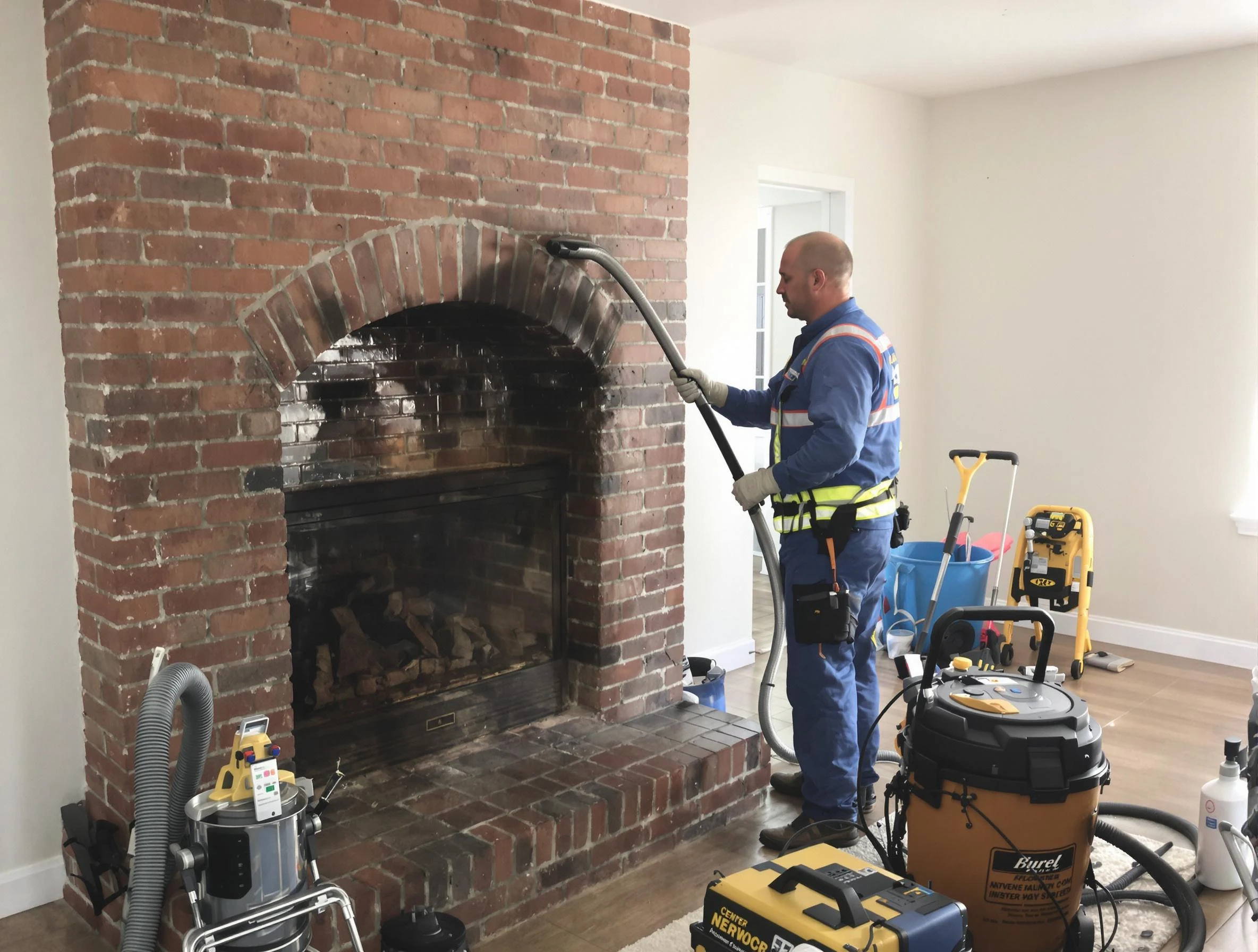 Kearny Chimney Sweep expert performing detailed chimney sweep in Kearny, NJ